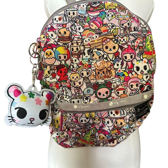 Tokidoki x Ju-Ju-Be Handbags - Tokidoki x Ju-Ju-Be Mini Backpack Kawaii Print + Keychain Charm